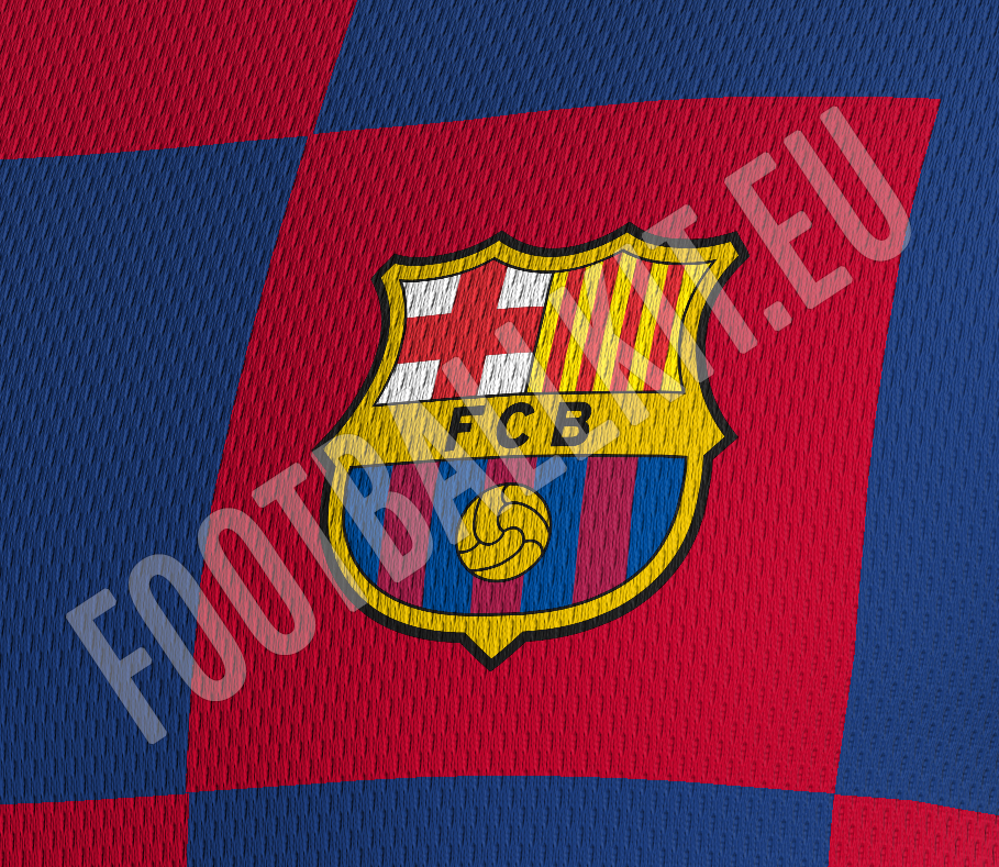 FC Barcelona home kit 2019-2020 close up logo