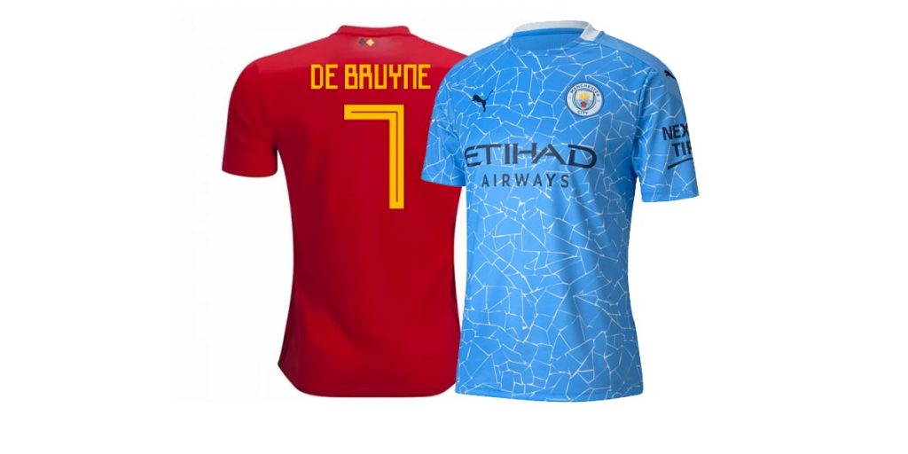 Soccerstarz Figures SoccerStarz Manchester City Kevin De Bruyne Home Kit Classic Kit New Soccerstarz Liverpool