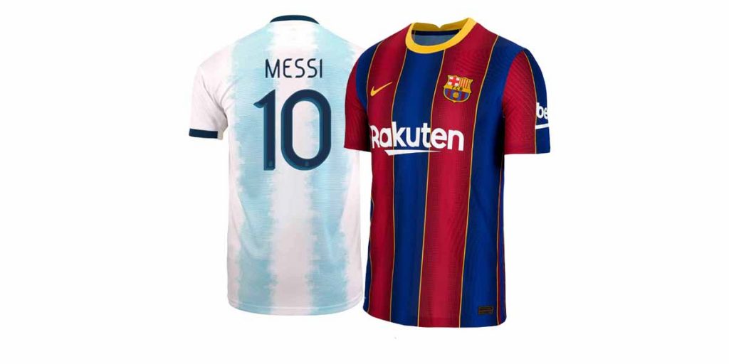 Lionel Messi kits for FC Barcelona & Argentina FootballKit Eu
